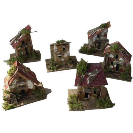 INGROSSO ARTICOLI NATALIZI CASETTE 10 A CONF. DA PZ.6 05165568   INGROSSO PRESEPE E ACCESSORI PAESAGGI PER IL PRESEPE