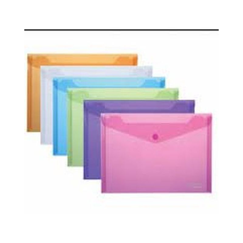 BUSTA C/BOTTONE 19X14 FLUO ASS. (6) EAN 8033593029532 INGROSSO BUSTE A BOTTONE