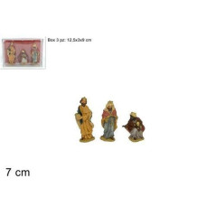 INGROSSO ARTICOLI NATALIZI RE MAGI 7CM SET 3PZ IN BOX PVC 8033113528668 INGROSSO PRESEPE E ACCESSORI