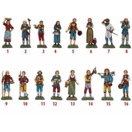 INGROSSO ARTICOLI NATALIZI PASTORI cm.10 SETT. IN SCAT. 16 8005846404199 INGROSSO PRESEPE E ACCESSORI