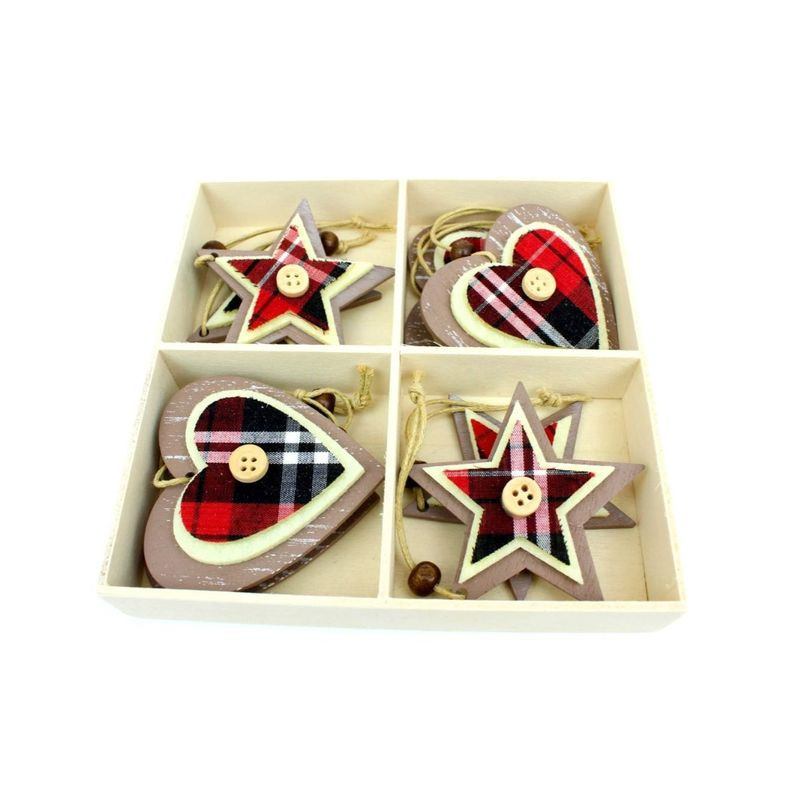 BOX 8PZ CUORE E STELLA SCOZZESE EAN 8033113702891 INGROSSO APPENDINI NATALIZI BOX 8PZ CUORE E STELLA SCOZZESE EAN 8033113702891 INGROSSO APPENDINI NATALIZI