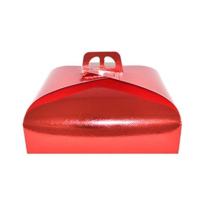 CONTENITORE TORTA CARTONE 40X40CM ROSSO EAN 8033113825781 INGROSSO SCATOLE NATALIZIE