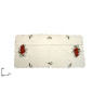 CENTROTAVOLA TESSUTO BIANCA 60X120CM NAT EAN 8033113929168 INGROSSO ACCESSORI ARREDO TAVOLA NATALIZIA