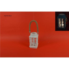 INGROSSO ARTICOLI NATALIZI LANTERNA LEGNO 10X18CM 8033113610592 INGROSSO DECORAZIONI NATALIZIE OGGETTISTICA NATALIZIA