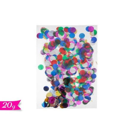 BUSTA CORIANDOLI 20GR EAN 8055329173241 INGROSSO ACCESSORI PARTY