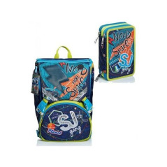 INGROSSO CARTOLERIA SCHOOLPACK SJ GANG LEDTECH BOY ZAINO SDOPP.BIG + ASTUCCIO 3 ZIP 8011410469990 INGROSSO BORSE E ZAINI SCUOLA