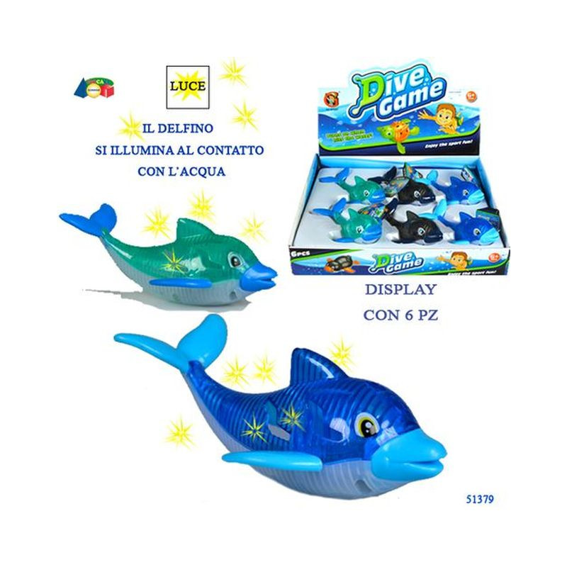 DELFINO C/LUCE A CONTATTO C/AQUA EAN 8034094805069 INGROSSO GIOCHI DA EDICOLA DELFINO C/LUCE A CONTATTO C/AQUA EAN 8034094805069 INGROSSO GIOCHI DA EDICOLA