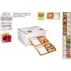 INGROSSO ARTICOLI NATALIZI BOX 35 ADESIVI CHIUDIPACCO 8033113343698 INGROSSO ARTICOLI NATALE BIGLIETTI NATALIZI