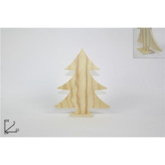 INGROSSO ARTICOLI NATALIZI ALBERO LEGNO DECOUPAGE 22X5X26CM 8033113548994 INGROSSO ARTICOLI NATALE ALBERI DI NATALE