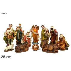 INGROSSO ARTICOLI NATALIZI NATIVITA 11 PEZZI 25CM EU01448B 8033113630170 INGROSSO PRESEPE E ACCESSORI