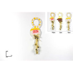 INGROSSO ARTICOLI NATALIZI APPENDINO PORTA SOG. NAT. C/CAMAPAN. ORO 8033113755460 INGROSSO ADDOBBI ALBERO NATALE