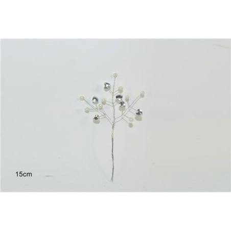 SPILLONE CHIUDIPACCO PERLE C/CUORI EAN 8033113825637 INGROSSO FIORI FINTI NATALIZI