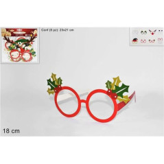 INGROSSO ARTICOLI NATALIZI OCCHIALI NATALIZI PARTY SET 8PZ W1711010 9 8033113937712 INGROSSO DECORAZIONI NATALIZIE