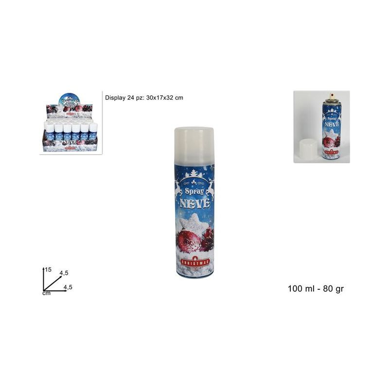 BOMBOLETTA NEVE DECORAZ FINESTRE EAN 8033113957864 INGROSSO BOMBOLETTE SPRAY NATALIZIE