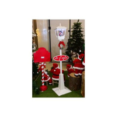 INGROSSO ARTICOLI NATALIZI LAMPIONE NAT. SNOWING LIGHTS 180X40X40CM 8034052586719 INGROSSO DECORAZIONI NATALIZIE