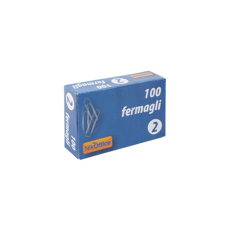 FERMAGLI METALLO N.2 mm.22 100PZ EAN 8033593002078 INGROSSO PUNTINE E FERMAGLI