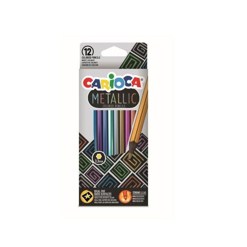 CARIOCA METALLIC PENCIL SCAT. 12PZ EAN 8003511431648 INGROSSO MATITE COLORATE CARIOCA METALLIC PENCIL SCAT. 12PZ EAN 8003511431648 INGROSSO MATITE COLORATE
