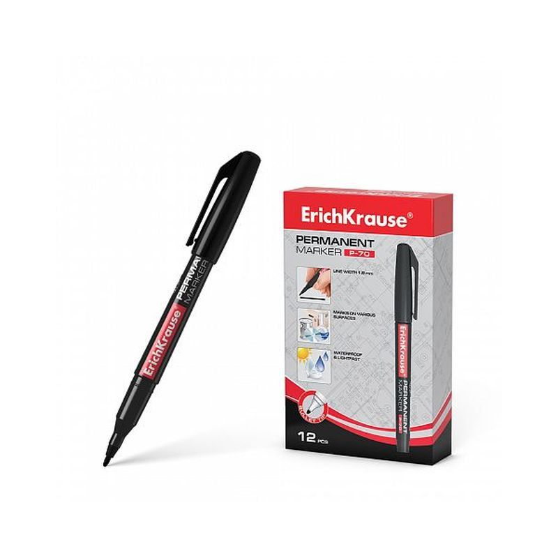 MARKER PERMANENTE P.T. EK P-70 NERO EAN 4041485370734 INGROSSO PENNARELLI MARKER