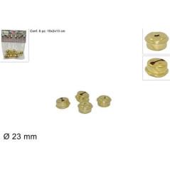 INGROSSO ARTICOLI NATALIZI CAMPANELLINI 23 MM SET 6 PZ. ORO LD-038G 8033113446252 INGROSSO DECORAZIONI NATALIZIE