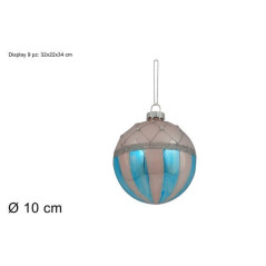 INGROSSO ARTICOLI NATALIZI PALLA VETRO 10CM ROSA LUC C/STRISCE R/TI 8053482210582 INGROSSO ADDOBBI ALBERO NATALE