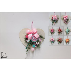 INGROSSO ARTICOLI NATALIZI DIETROPORTA CUORE GLITTER C/FIOCCO 28CM 8053482173740 INGROSSO DECORAZIONI NATALIZIE