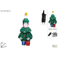 INGROSSO ARTICOLI NATALIZI ALBERO NAT C/BABBO NAT MOV. C/LUCI GONF. 8053482179551 INGROSSO ARTICOLI NATALE