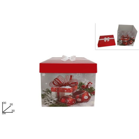 INGROSSO SCATOLA REGALO NATALIZIA CM.30X30 8053482195193 INGROSSO ARTICOLI NATALE SCATOLE NATALIZIE