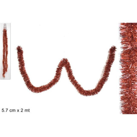 FILO ADDOBBO ROSA ANTICO 5,7CM X 2MT EAN 8033113781216 INGROSSO GHIRLANDE NATALIZIE