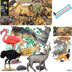 INGROSSO BUSTA ZOO GITA NELLA SAVANA ASS. 8057438021550 INGROSSO BUSTE SOLDATINI E ANIMALI BUSTE ANIMALI GIOCATTOLO