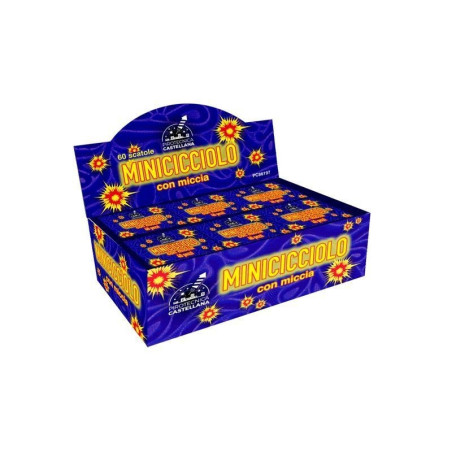 INGROSSO FUOCHI D'ARTIFICIO MINICICCIOLO C/MICCIA 40 PZ C.60 8023993861979 INGROSSO FUOCHI PER FESTE