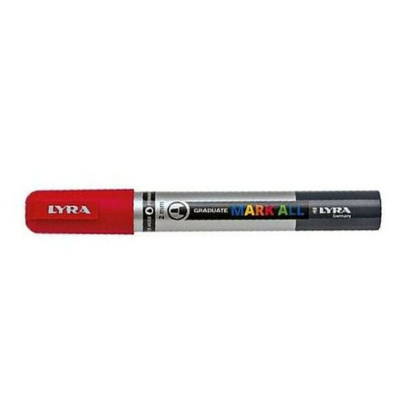 INGROSSO CARTOLERIA LYRA GRADUATE MARK ALL 2 MM ROSSO 4084900604809 INGROSSO PENNE REFIL MARCATORI EVIDENZIATORI