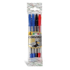 INGROSSO CARTOLERIA CORVINA 51 CLASSIC 4PZ PENNE SF. ASSORT. 8003511402266 INGROSSO PENNE REFIL MARCATORI EVIDENZIATORI