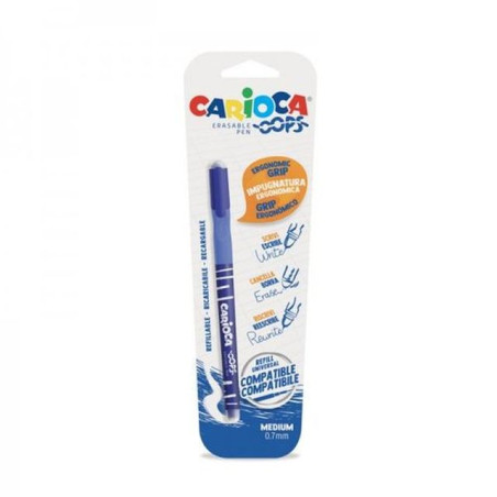 CARIOCA OOPS BLU 1PZ PENNA CANCELL. BL. EAN 8003511420369 INGROSSO PENNE PER LA SCUOLA