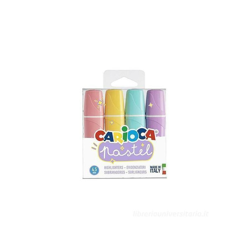 CARIOCA PASTEL HIGH LIGHTERS MEMO 4PZ EAN 8003511431679 INGROSSO EVIDENZIATORI CARIOCA PASTEL HIGH LIGHTERS MEMO 4PZ EAN 8003511431679 INGROSSO EVIDENZIATORI
