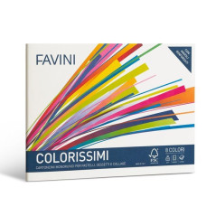 INGROSSO CARTOLERIA FAVINI COLORISSIMI 200 CARTNG. F16D4 07900778   INGROSSO QUADERNI ALBUM BRISTOL