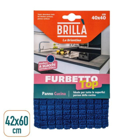 INGROSSO CASALINGHI PANNO FURBETTO TOP 40X40CM 8000061033315 INGROSSO PRODOTTI PULIZIA PANNO STROFINACCI