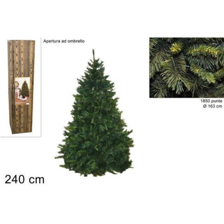 PINO LOS ANGELES 240CM A OMBRELLO B5E80- EAN 8033113003295 INGROSSO ALBERI DI NATALE