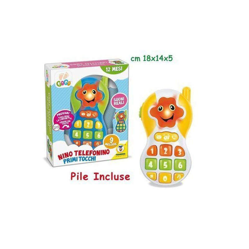 TELEFONO MUSICALE E LUMINOSO ASS EAN 8017967646686 INGROSSO GIOCHI PRIMA INFANZIA