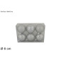 PALLE 6CM 6PZ RIGATE GLITTER SILVER IN B EAN 8053482055558 INGROSSO PALLINE DI NATALE E PUNTALI