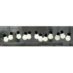 INGROSSO ARTICOLI NATALIZI CATENA LUCI 12LAMP LED BIAN TIMER EST M3