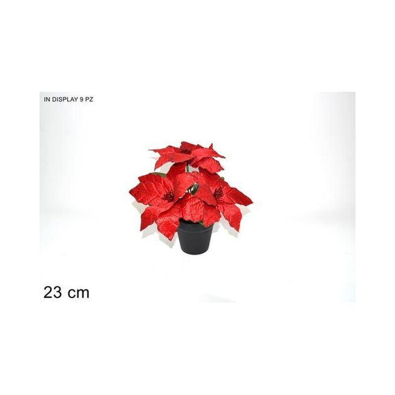 STELLA DI NATALE C/VASO ROSSAART. XCN700 EAN 8053482076089 INGROSSO FIORI FINTI NATALIZI STELLA DI NATALE C/VASO ROSSAART. XCN700 EAN 8053482076089 INGROSSO FIORI FINTI NATALIZI