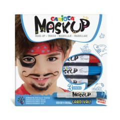 INGROSSO CARTOLERIA CARIOCA MASK UP CARNIVAL BOX 3PZ 8003511430504 INGROSSO PENNARELLI MATITE COLORATE TEMPERE