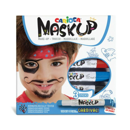 INGROSSO CARTOLERIA CARIOCA MASK UP CARNIVAL BOX 3PZ 8003511430504 INGROSSO PENNARELLI MATITE COLORATE TEMPERE
