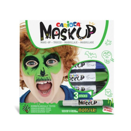 INGROSSO CARTOLERIA CARIOCA MASK UP MONSTERS BOX 3PZ 8003511430511 INGROSSO PENNARELLI MATITE COLORATE TEMPERE