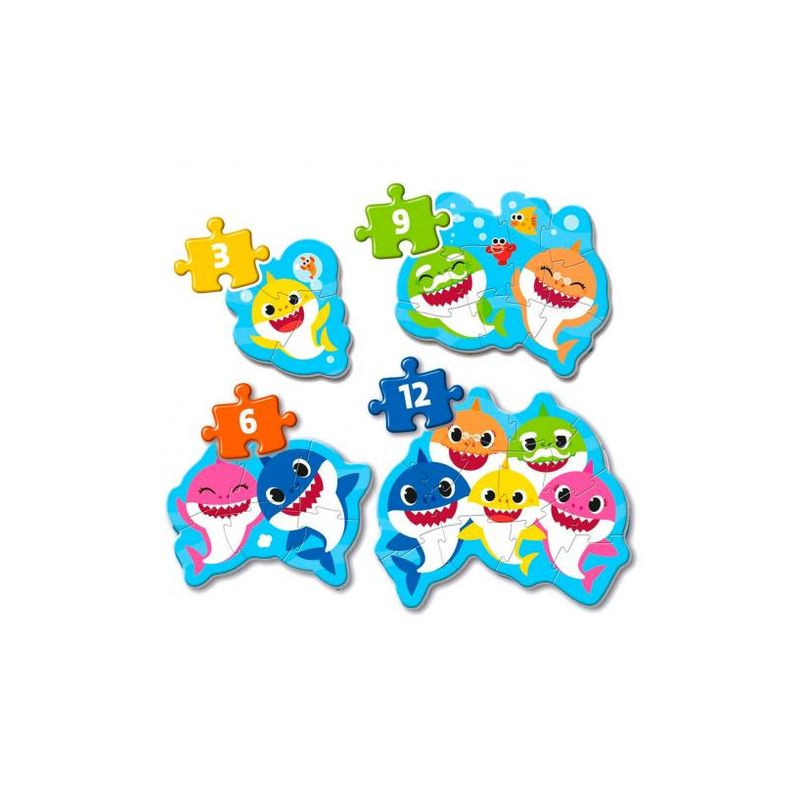 MY FIRST PUZZLES 2-3-4-5 BABY SHARK EAN 8005125208289 INGROSSO PUZZLE CLASSICI