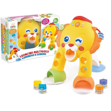 FUNNY LEONCINO MULTIFUNZIONE LUCI E SUON EAN 8017967669777 INGROSSO GIOCHI PRIMA INFANZIA