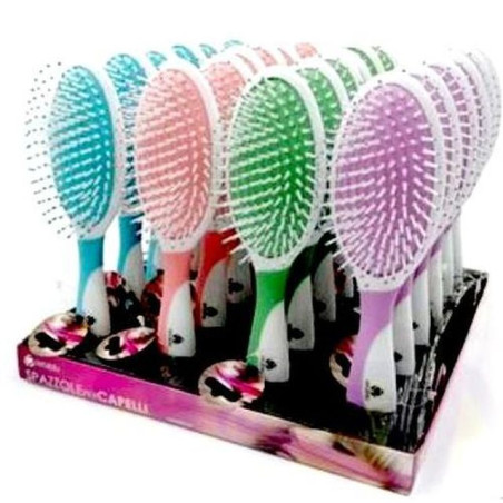INGROSSO SPAZZOLA OVALE LADY COL. ASS.TI 8059174590802 INGROSSO ACCESSORI PER CAPELLI SPAZZOLE E PETTINI