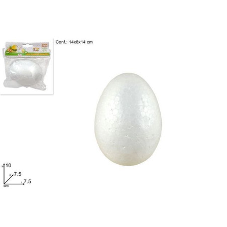 INGROSSO UOVO POLISTIROLO CM.11 PZ.1 8033113226373 INGROSSO ARTICOLI PASQUALI DECORAZIONI PER PASQUA