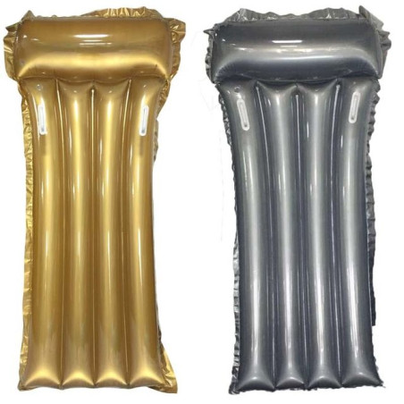 INGROSSO MATERASSINO MAXI BLU/SILVER 188X89CM C/M 8032894803681 INGROSSO GONFIABILI MARE MATERASSINI MARE