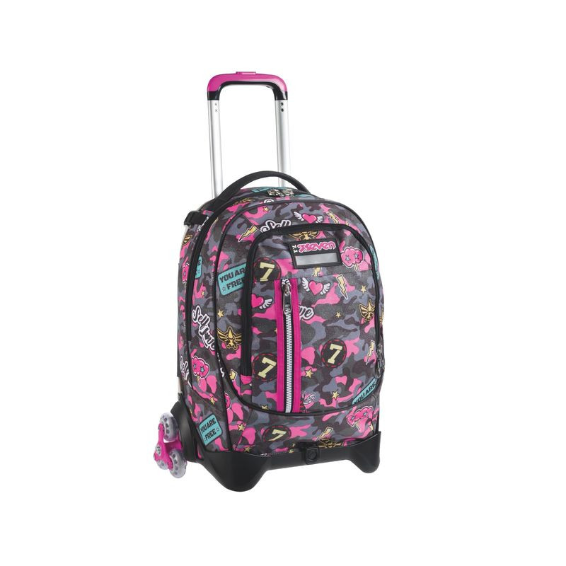 TROLLEY JACK-3WD SEVEN CAMOULOVE GIRL EAN 8011410734661 INGROSSO ZAINI SCUOLA TROLLEY JACK-3WD SEVEN CAMOULOVE GIRL EAN 8011410734661 INGROSSO ZAINI SCUOLA